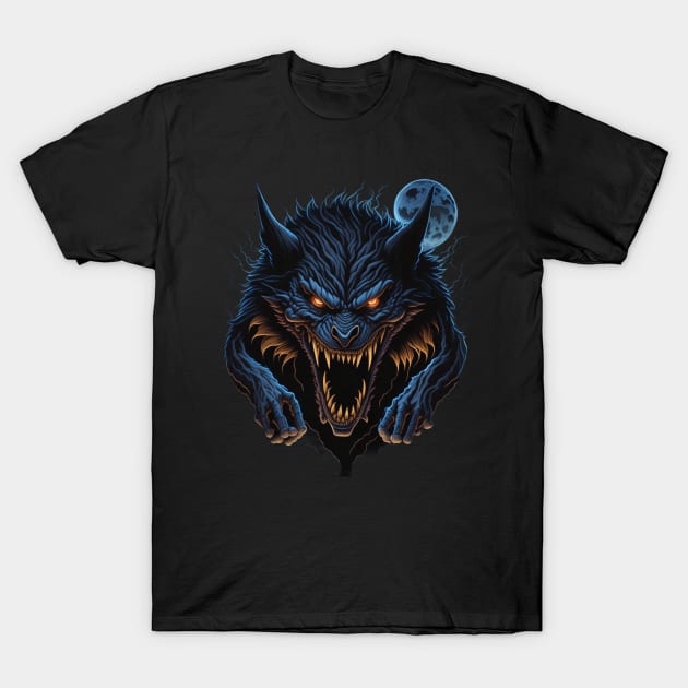 Halloween werewolf shirt T-Shirt by Crostreet